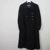 Men's Vintage Navy Wool Military Coat M