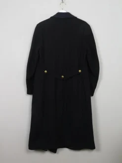 Men's Vintage Navy Wool Military Coat M