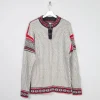 Men's Vintage Nordic Jumper With Metal Clasps L/XL