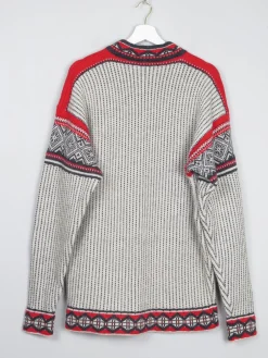 Men's Vintage Nordic Jumper With Metal Clasps L/XL