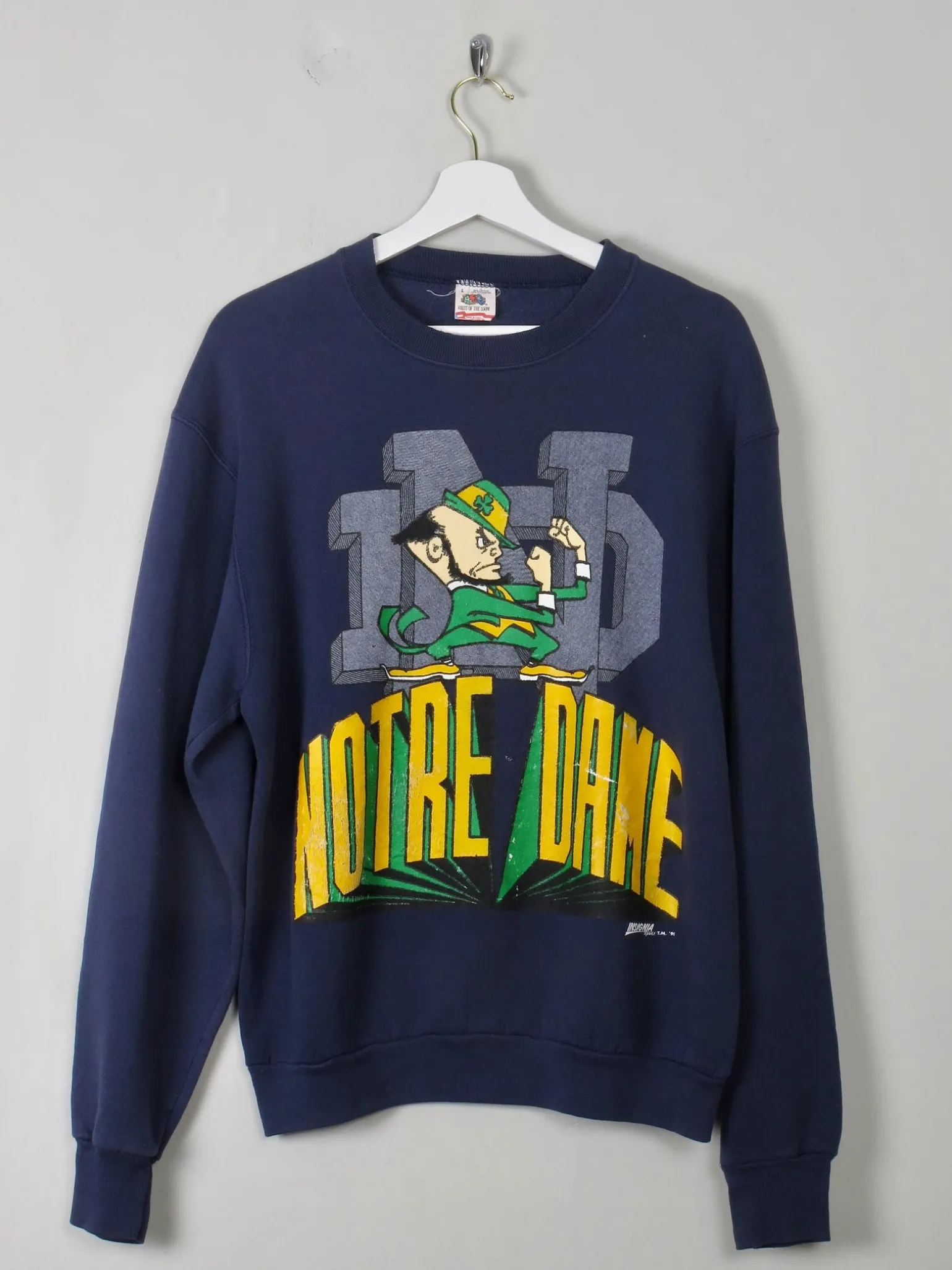 Men's Vintage Nortre Dame Sweatshirt M