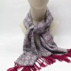 Men's Vintage Paisley Grey Fringed Scarf