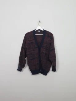 Men's Vintage Patterned Cardigan XS