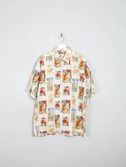 Men's Vintage Pierre Cardin Hawaiian Style Shirt XL