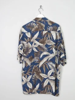 Men's Vintage Pierre Cardin Hawaiian Blue Shirt L
