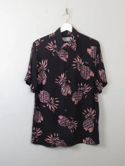 Men's Vintage Pineapple Hawaiian Shirt S/M