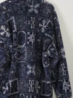 Men's Vintage Printed Fleece Pull-On Jacket XL