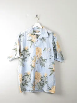 Men's Vintage Printed Hawaiian Shirt L