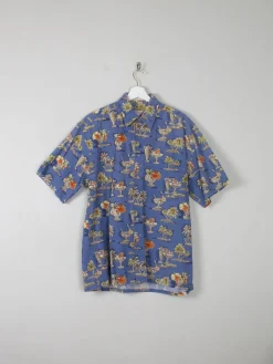 Men's Vintage Printed Pierre Cardin Hawaiian Shirt M