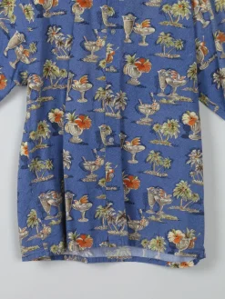 Men's Vintage Printed Pierre Cardin Hawaiian Shirt M