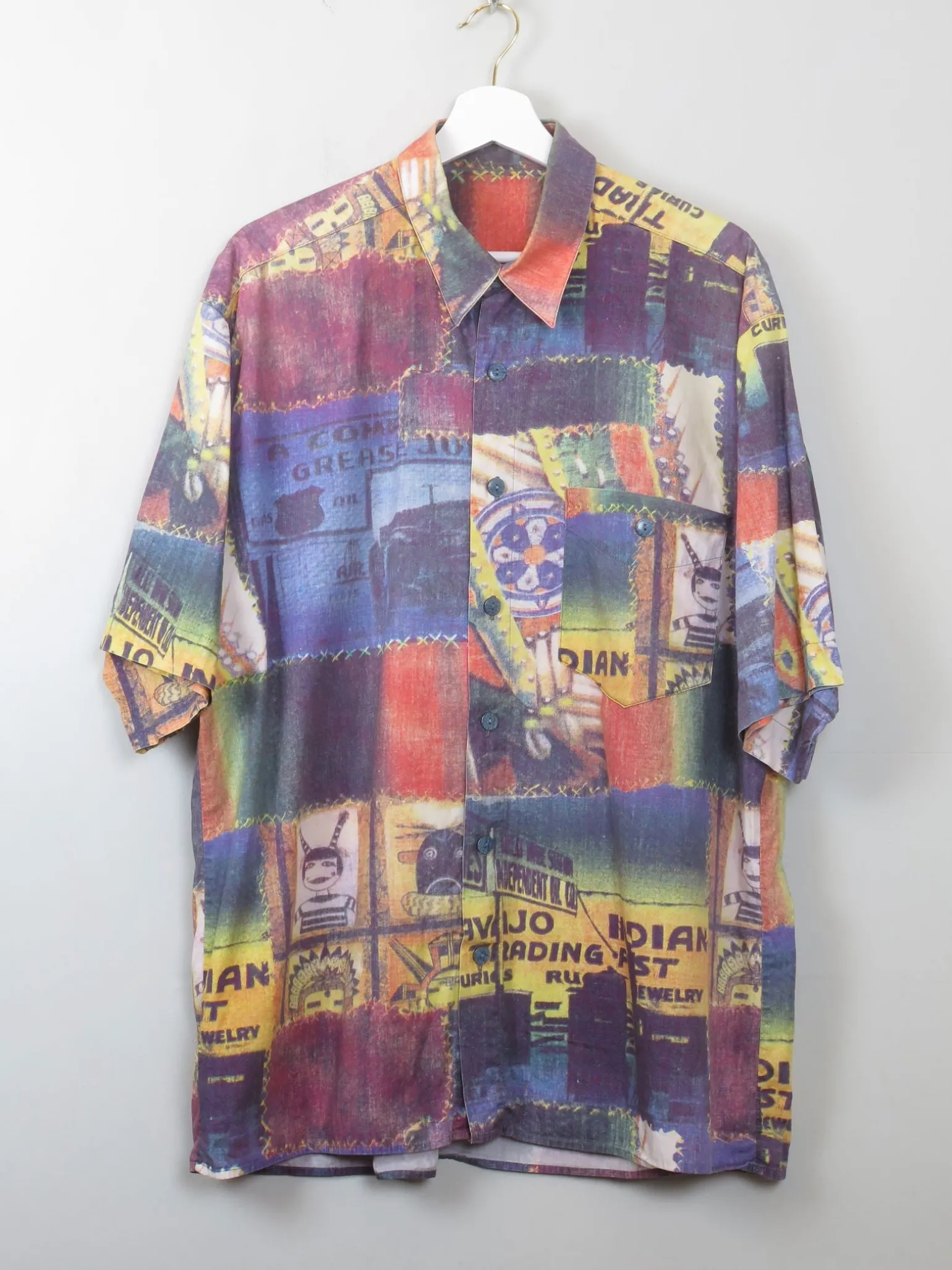 Men's Vintage Printed Shirt L/XL
