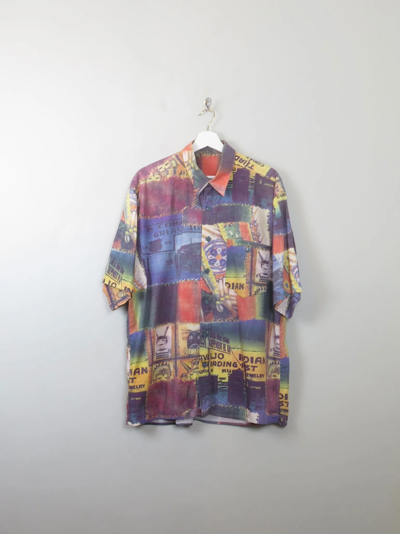 Men's Vintage Printed Shirt L/XL