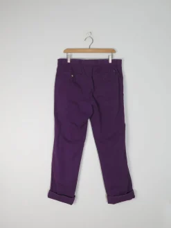 Men's Vintage Purple Tommy Hilfiger Summer Trousers 32/30