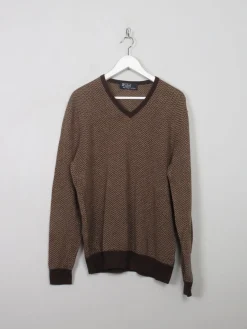 Men's Vintage Ralph Lauren Patterned Jumper M/L