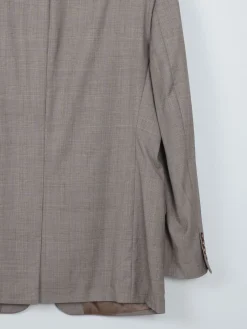 Men's Vintage Ralph Lauren Check Taupe Jacket L