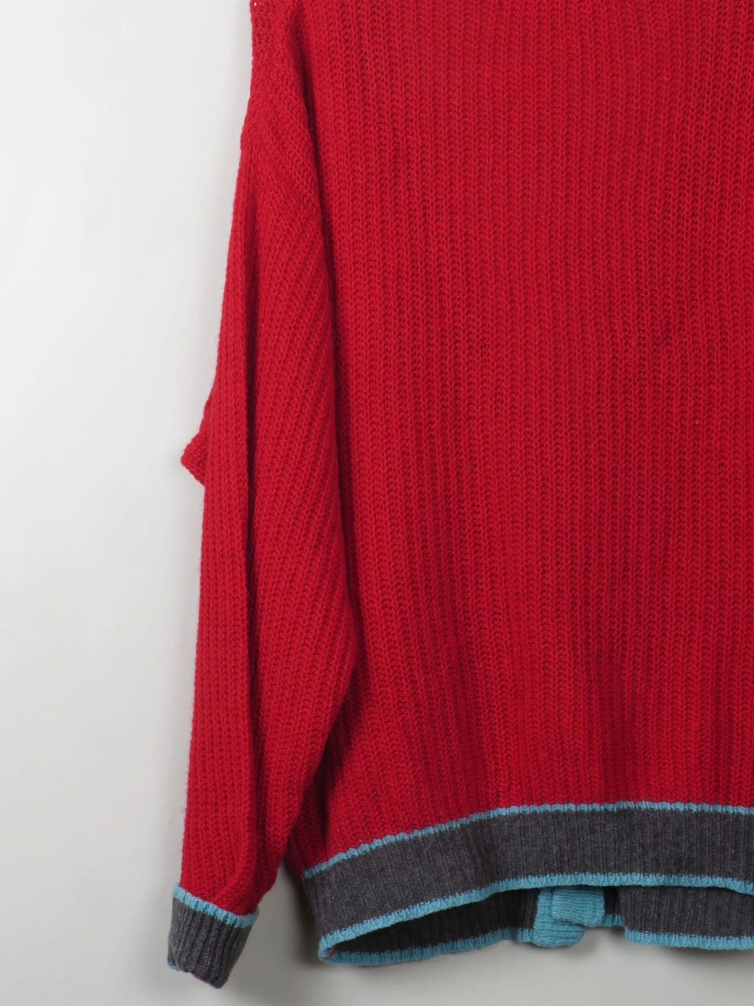 Men's Vintage Red Cardigan Chams M