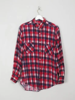Men's Vintage Red Flannel Shirt S
