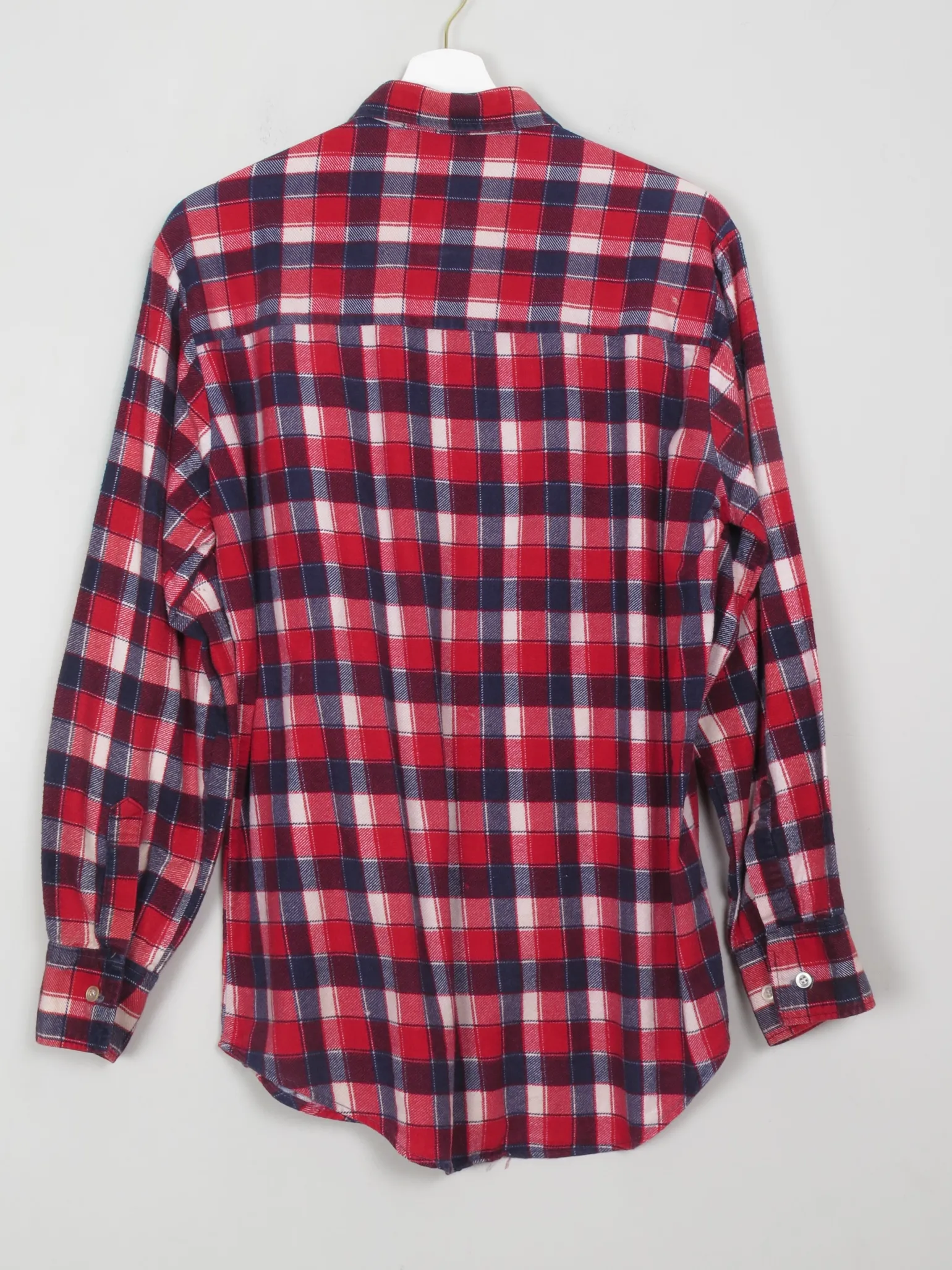 Men's Vintage Red Flannel Shirt S