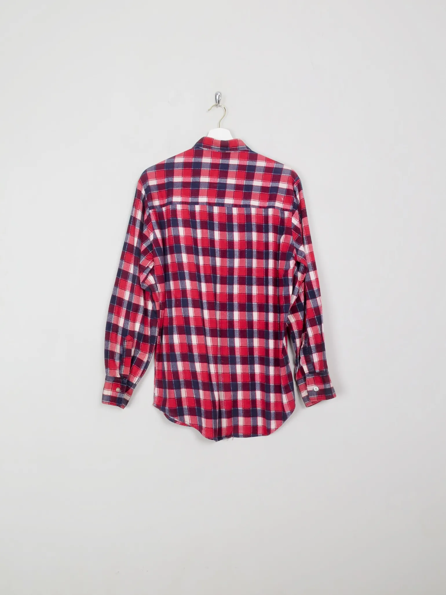 Men's Vintage Red Flannel Shirt S