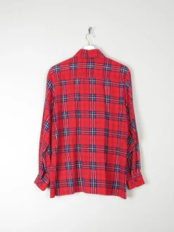 Men's Vintage Red Flannel Shirt S/M
