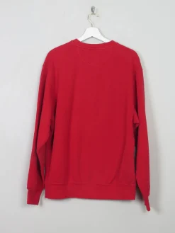 Men's Vintage Red Sweatshirt With Illinois State Logo L