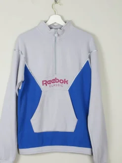 Men's Vintage Reebok Sweatshirt With Zip S