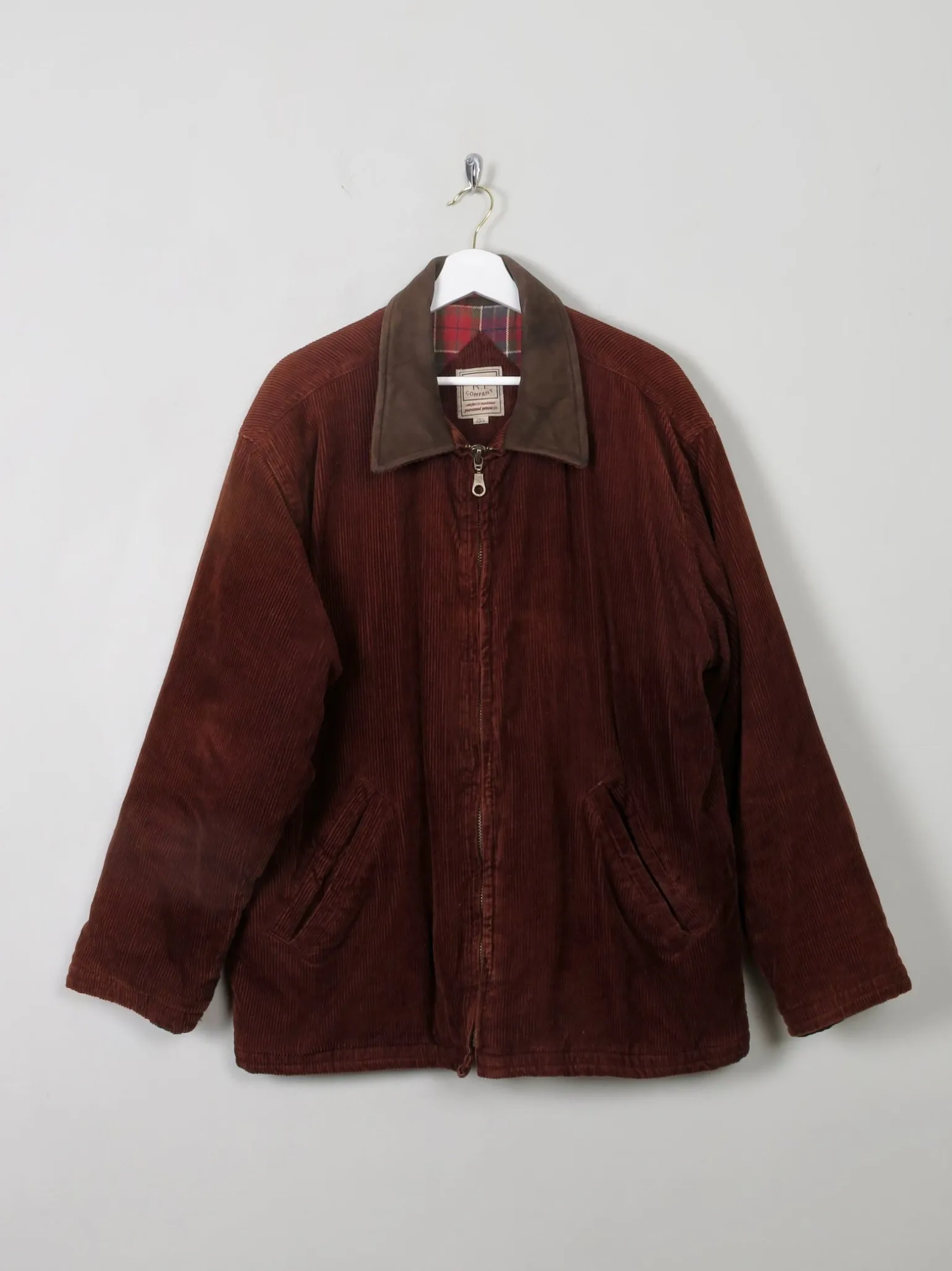 Men's Vintage Rust Corduroy Chore Jacket L