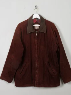 Men's Vintage Rust Corduroy Chore Jacket L
