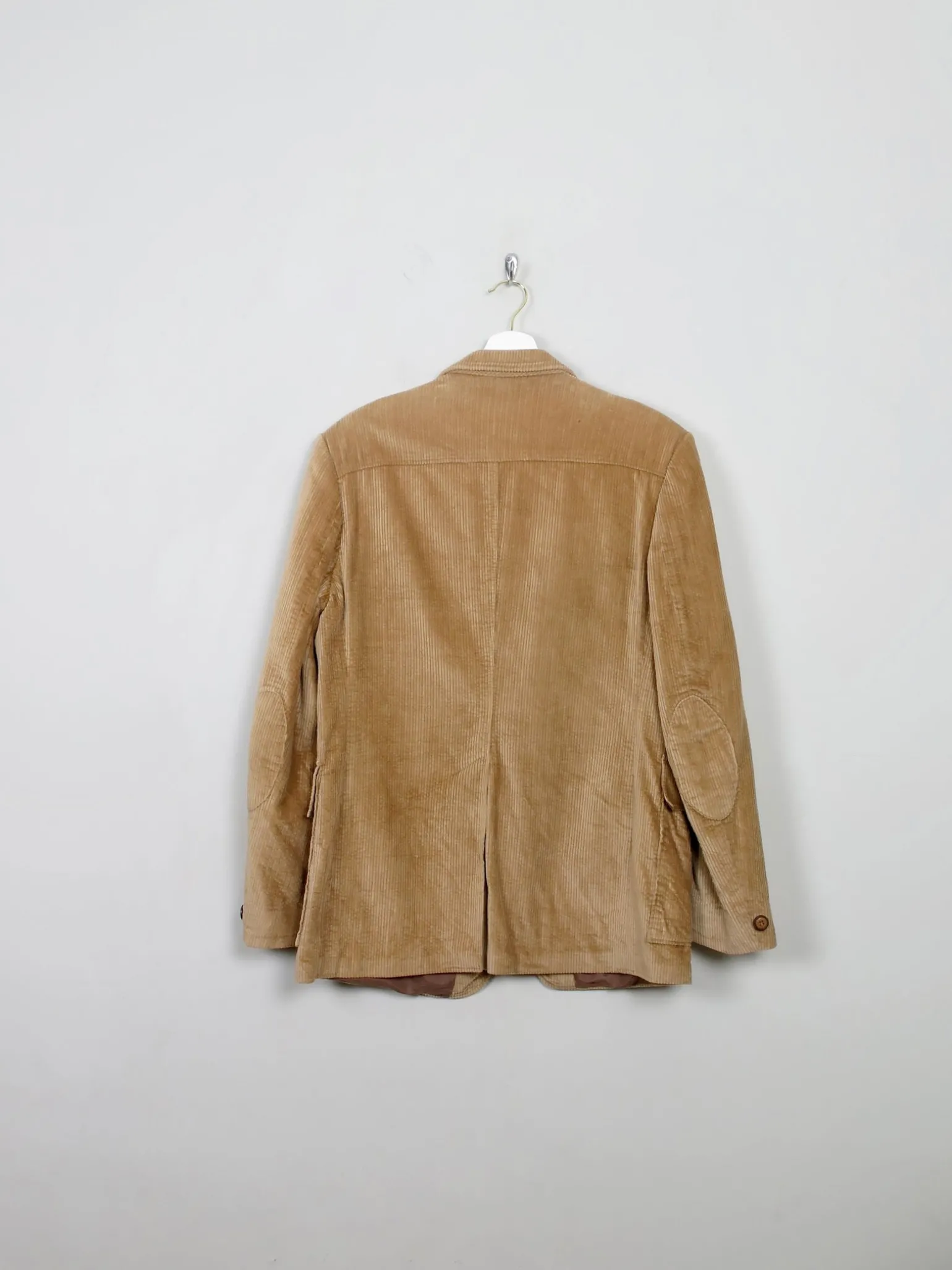Men's Vintage 1970s Corduroy Tan Jacket M