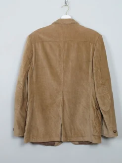 Men's Vintage 1970s Corduroy Tan Jacket M