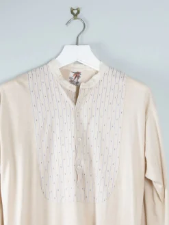Men's Vintage 1940s Grandfather Night Shirt S