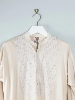 Men's Vintage 1940s Grandfather Night Shirt S