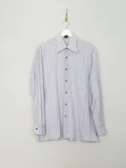 Men's Vintage 1970s  Polka Dot Shirt L