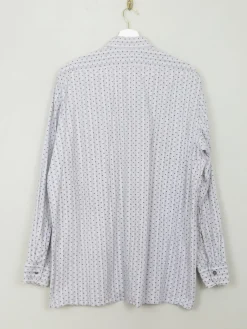 Men's Vintage 1970s Polka Dot Shirt L