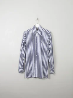 Men's Vintage 1970s Striped Shirt S/M