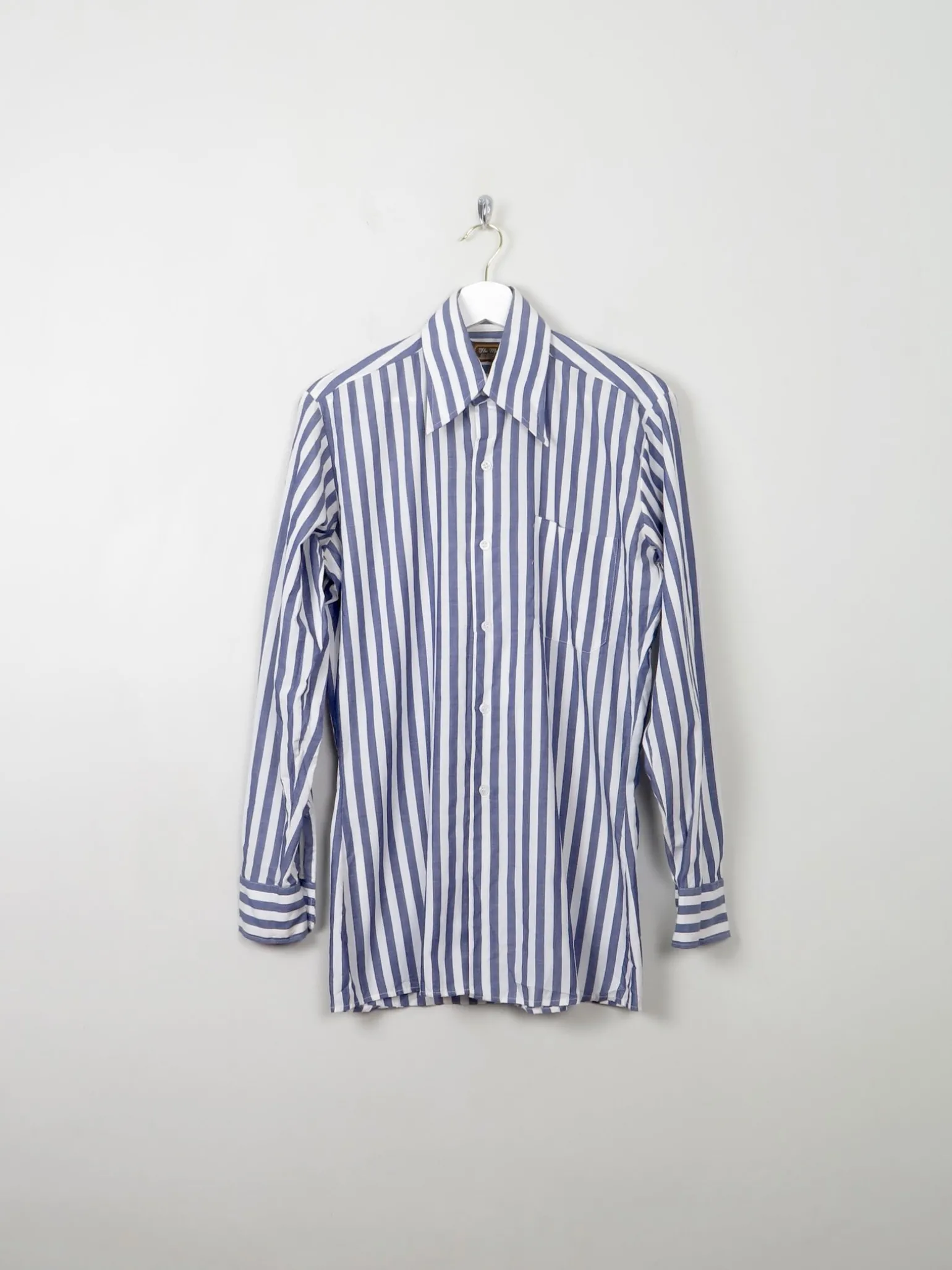 Men's Vintage 1970s Striped Shirt S/M