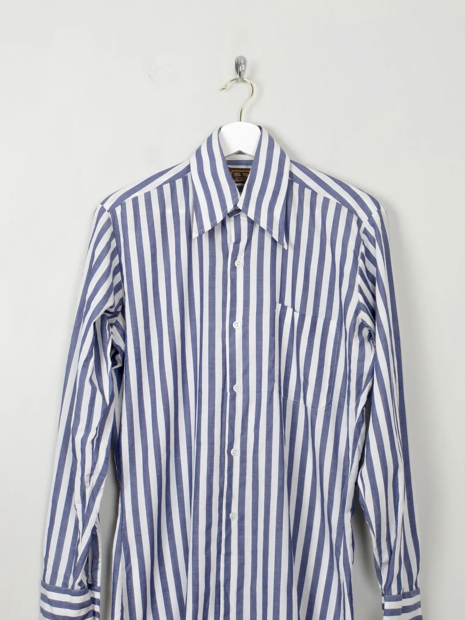 Men's Vintage 1970s Striped Shirt S/M