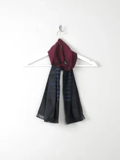 Men's Vintage Satin Printed Scarf