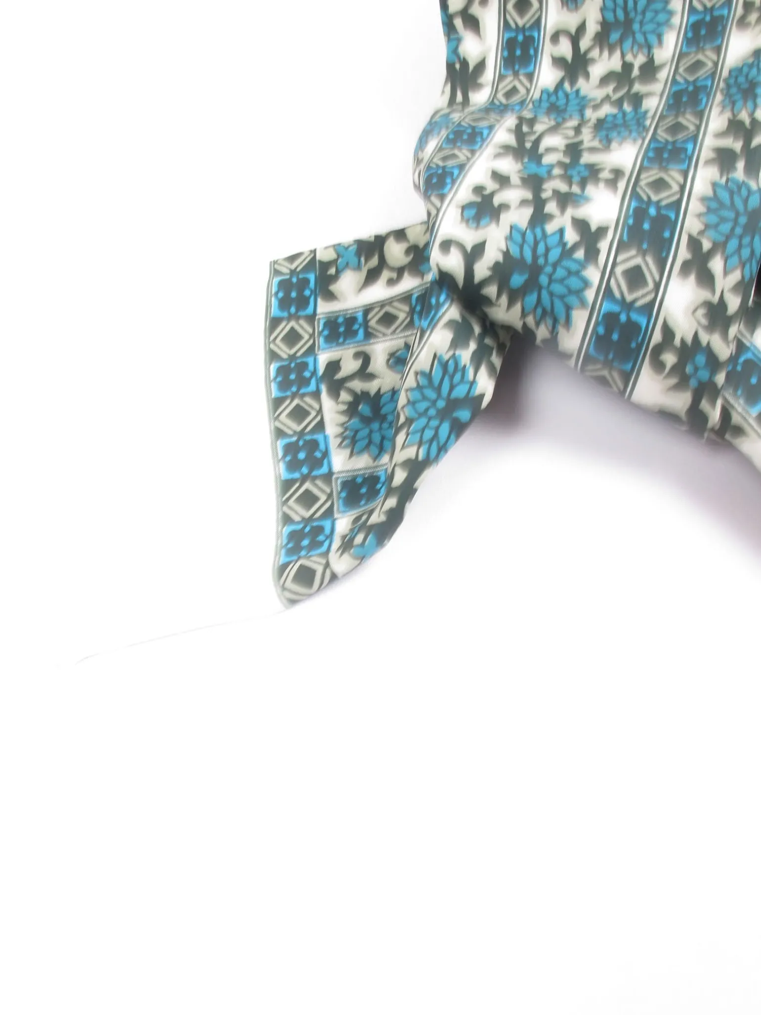 Men's Vintage Scarf Silk Printeda