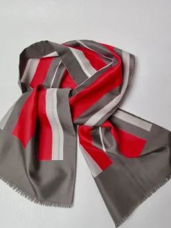 Mens Vintage Scarf Striped 1960s