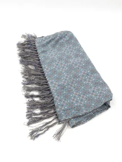 Men's Vintage Scarf With Tassels By Tootal