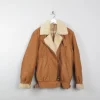 Men's Vintage Sheepskin Aviator Style Jacket S