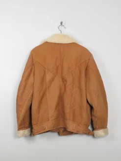 Men's Vintage Sheepskin Aviator Style Jacket S