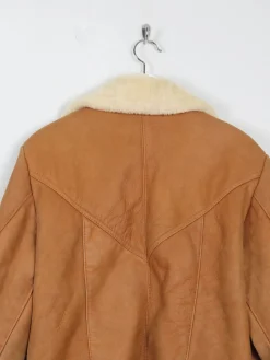Men's Vintage Sheepskin Aviator Style Jacket S