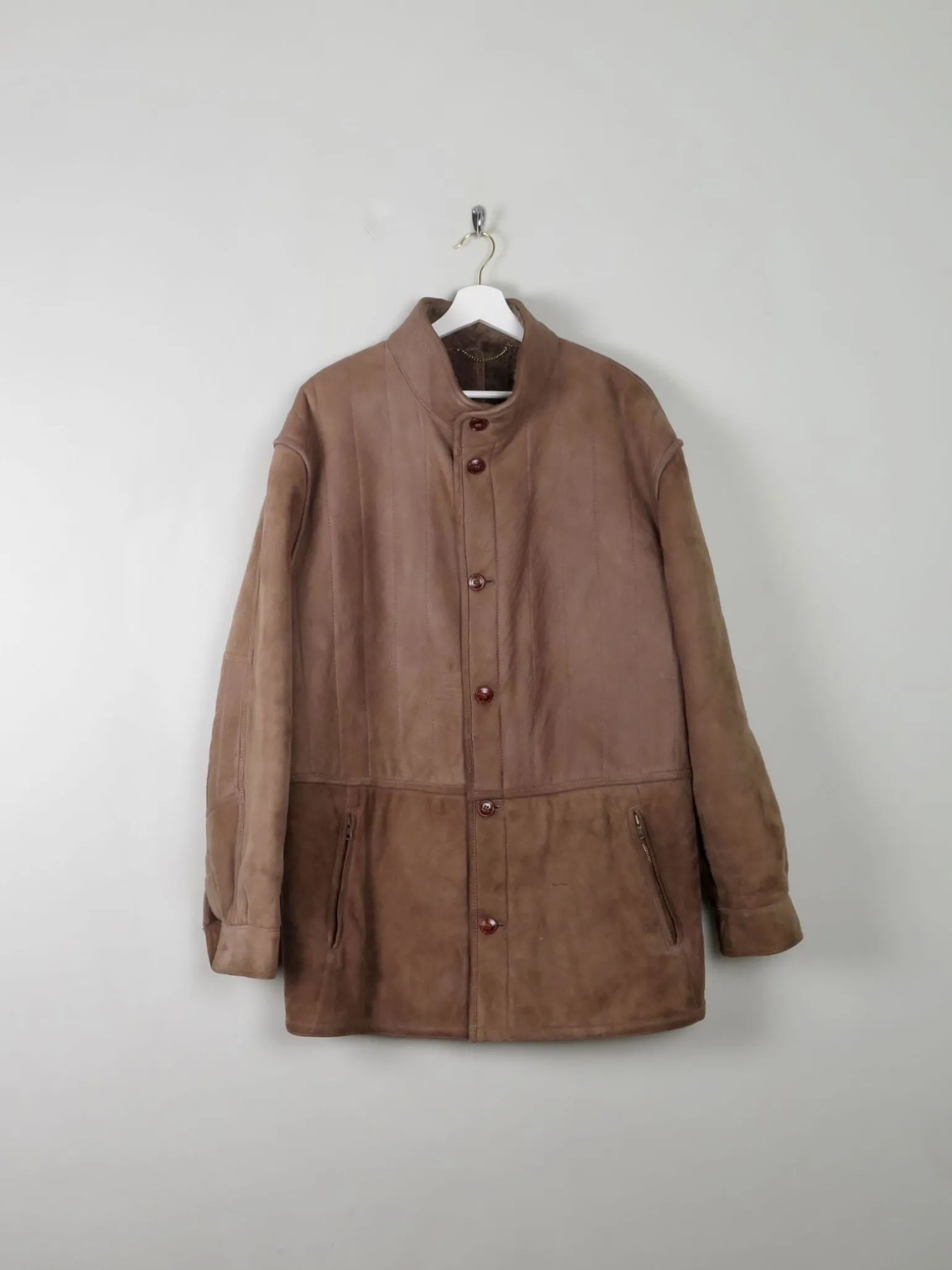 Men's Vintage Sheepskin Jacket L/XL