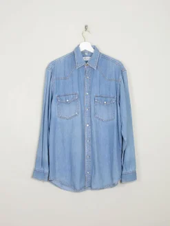 Men's Vintage Shirt Blue Denim S