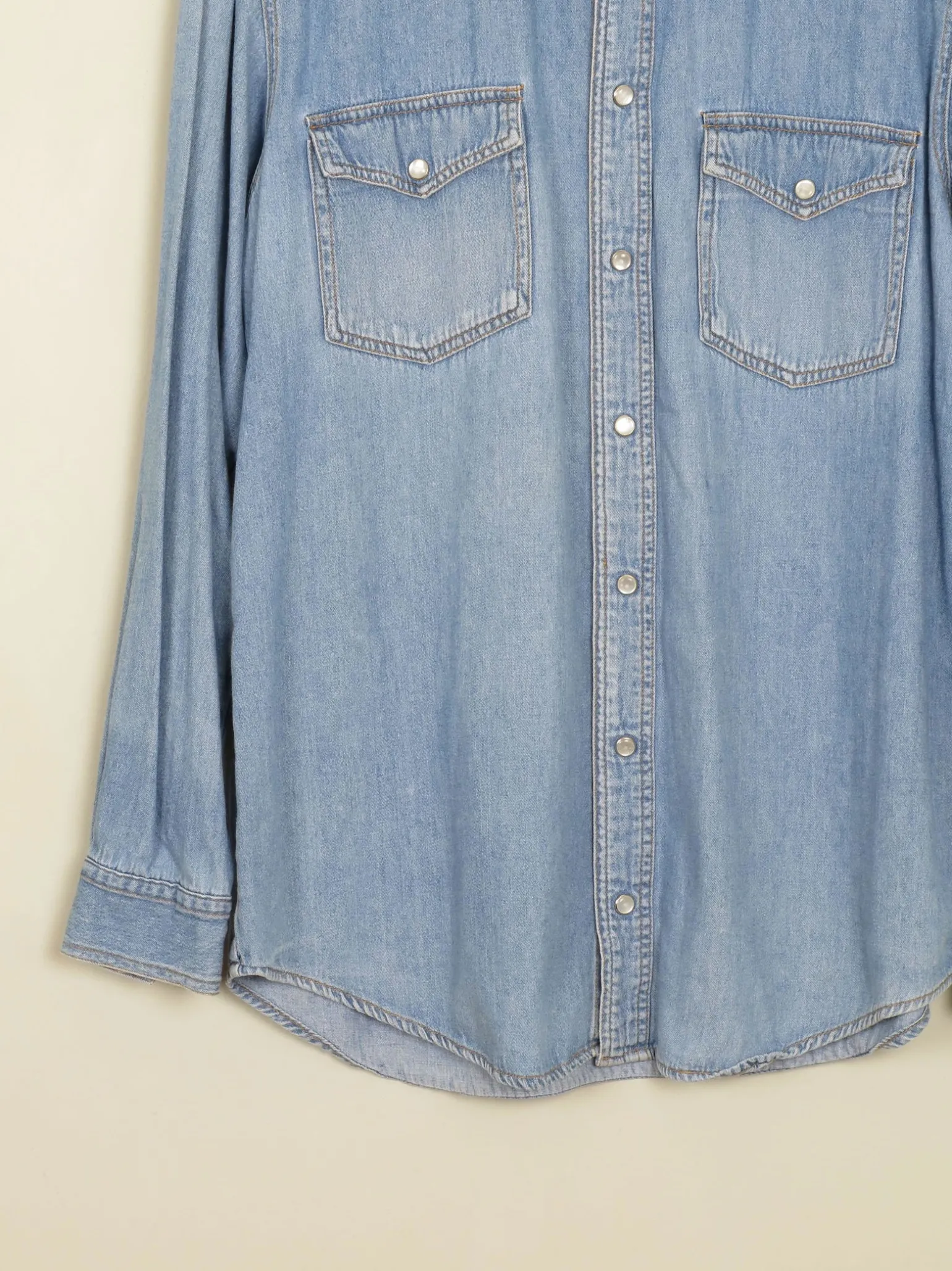 Men's Vintage Shirt Blue Denim S
