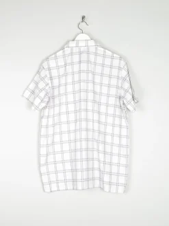 Men's Vintage Shirt 1950s Black & White Check M