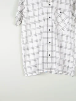 Men's Vintage Shirt 1950s Black & White Check M