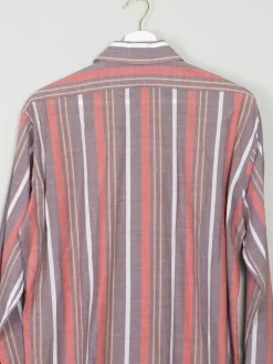 Men's Vintage Shirt 1970's Striped Royal Ascot L